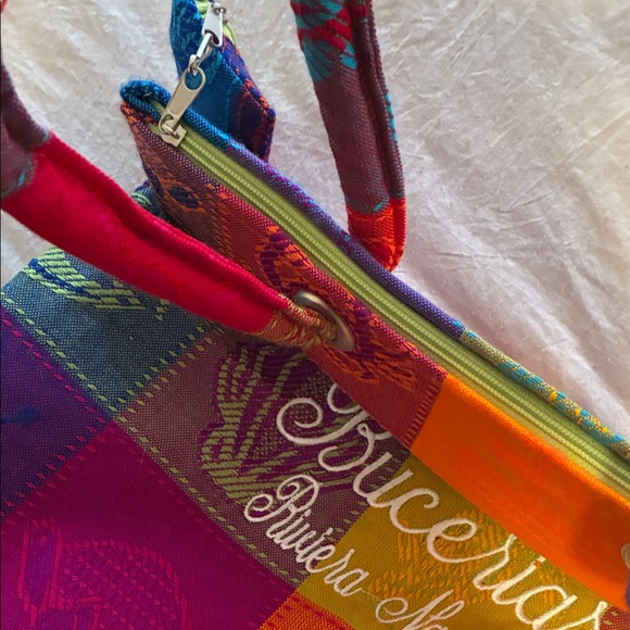Colorful Tote Bag from Mexico - “Bucerias Riviera Nayarit” - Picture 6 of 12
